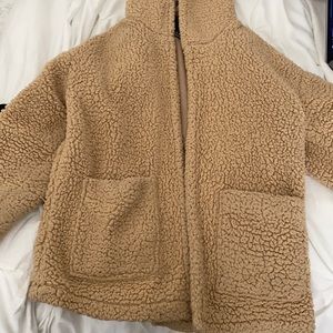 Tan Teddy coat